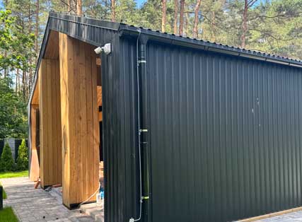 Молниезащита современного коттеджа, пример 110